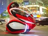Klein, elektrisch, vernetzt: Der EN-V von General Motors kollidiert nicht mit Artgenossen. Denn er weiß, wo sich die Kollegen befinden.
