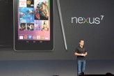 Google-Produktmanager Hugo Barra stellt auf der I/O 2012 in San Francisco das Tablet Nexus 7 vor.