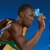 Auch der Rennläufer Usain Bolt benützt Visa. Kreditkarten werden vor allem in großen Online-Shops bevorzugt angeboten.