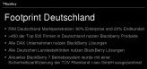 Daten aus Deutschland sollen zeigen: So schlecht steht der Blackberry-Hersteller RIM gar nicht da.