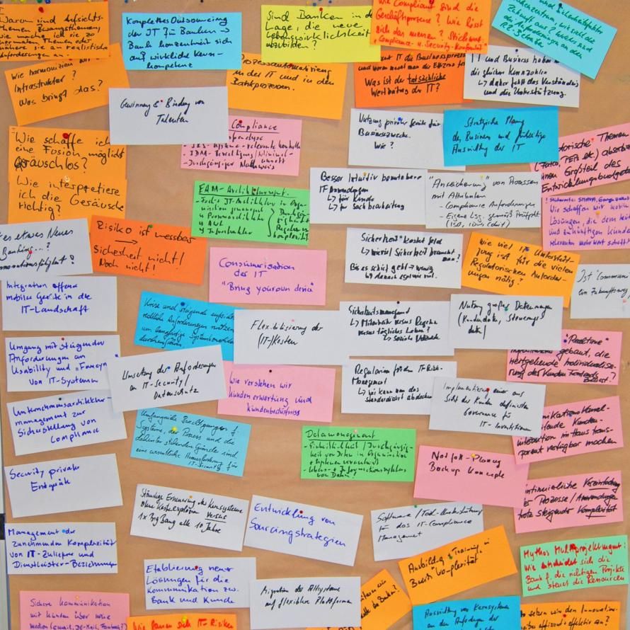 Zukunftsthemen in der Bank-IT: Der Think Tank hat Innovationspotenzial und Handlungsempfehlungen erarbeitet.