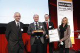 Die Jury mit BWI-Sieger: Ulrich Mohr, Reinhard Lößner (BWI Informationstechnik), Hans-Joachim Diercks, Heike Gnaiger (v.l.).