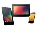 Die drei aktuellen Nexus-Produkte von Google. 